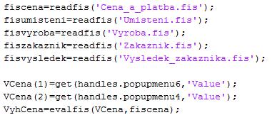 Po dokončení vzhledové stránky formuláře je nutné spustit vytvoření kódu a to stiskem tlačítka Editor. Stisknutím tlačítka se otevře nový M-soubor s kódem vytvořeného formuláře.