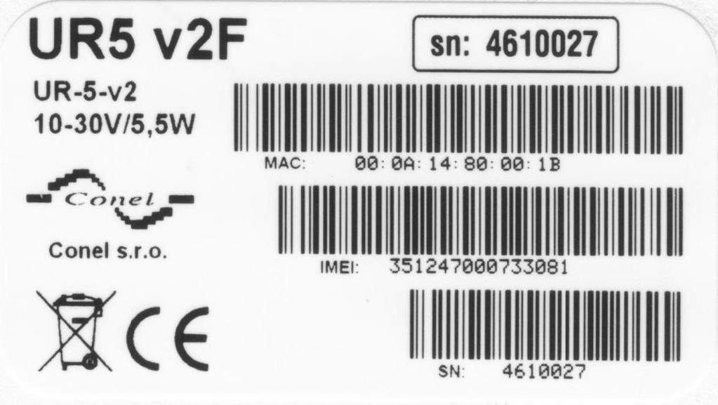 5. Provedení routeru 5.1. Verze routerů Krabička UR5 v2b Plastová UR5 v2b SL Kovová UR5 v2f Plastová UR5 v2f SL Kovová SIM1 SIM2 I/O USB PORT1 PORT2 Tabulka 2: Verze routerů Obr. 2: Čelo UR5 v2b Obr.