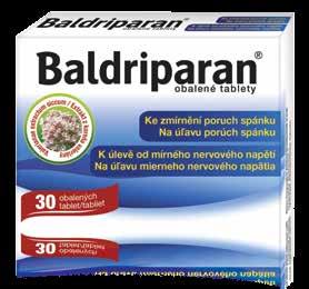 Baldriparan je léčivý přípravek s účinnou látkou valerianae extractum siccum k vnitřnímu užití. Při koupi 2 ks 93 Kč/ks cena 125 Kč/ks -32 Kč MAGNE B6 50 obalených tbl.