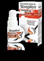 STREPFEN Sprej 8,75 mg orální sprej, roztok 15 ml sprej pro krátkodobé zmírnění příznaků doprovázejících bolest