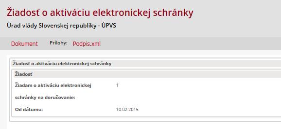 Po úspešnom odoslaní žiadosti sa vám zobrazí Informácia o odoslaní správy (Obr. 10). Okno uzavriete tlačidlom Zatvoriť. 5.