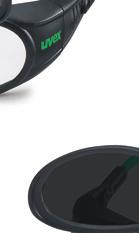 043 uvex supravision plus se sklopným a snadno vyměnitelným filtrem EN 66, EN 69, EN 70 W 66 S CE 2-,2 W FKN DIN CE PC, šedý, + IR 3 W FTK CE uvex infradur st. ochrany při sváření 3 904.