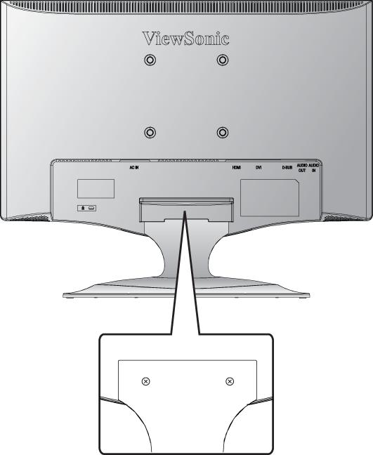 Instalace na stěnový nosič (volitelné) Jen pro použití se stěnovou konzolou certifikovanou zkušebnou Underwriters' laboratories Inc.