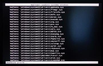 Pokus o spuštění nouzového režimu. Windows 7 spuštěný v nouzovém režimu.