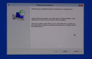 Postupujte dle instrukcí průvodce