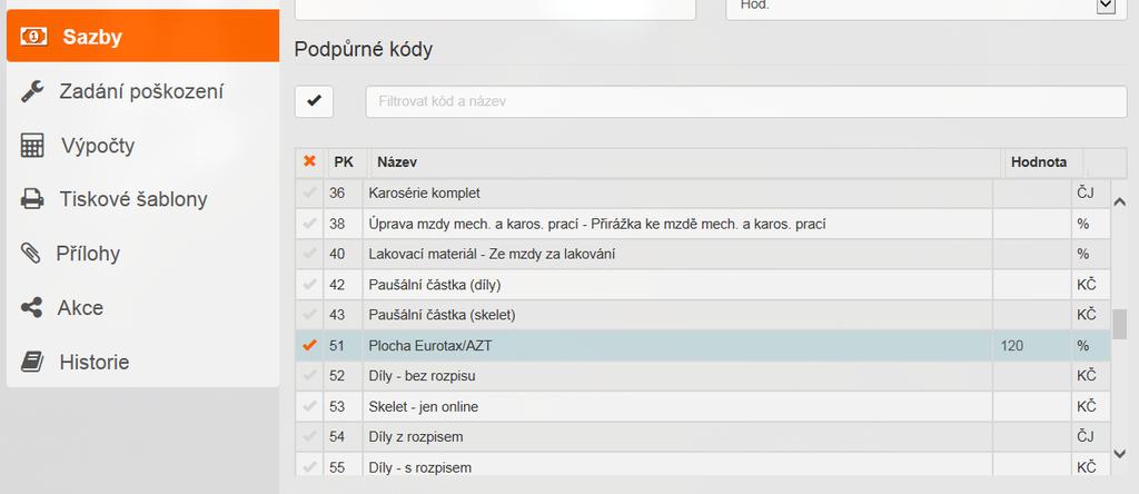 Pokiaľ zmeníte systémové hodnoty jednotlivej práce alebo materiálu, vo výsledku sa objaví len Vami zmenená hodnota.