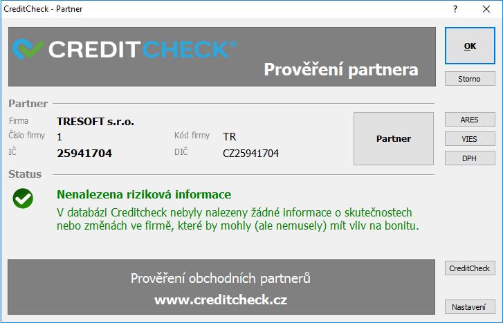 Při prvním spuštěním je nutné přes tlačítko Nastavení zadat jméno a heslo získané při registraci.