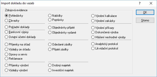 - poštovné, odvozené z částky zásilky - v případě definice vazební tabulkou cena k dobírce - doprava - v případě definice výpočtu poštovného je toto stanoveno z ceny pohledávky a algoritmu pro