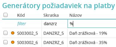nastaveným generátorom bankových operácií pre daň nie sú načítané údaje oznámenia/prehľadu, údaje sa najprv načítajú, a až potom sa spracuje platba do príkazu na úhradu.