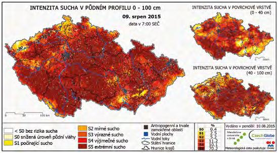 Zpravodaj ochrany lesa svazek 21/2018 Očekávaný vývoj podmínek v důsledku změny klimatu Z výsledků uvedených v rámci předchozí kapitoly vyplývají některé rysy kvantifikace trendů vodní