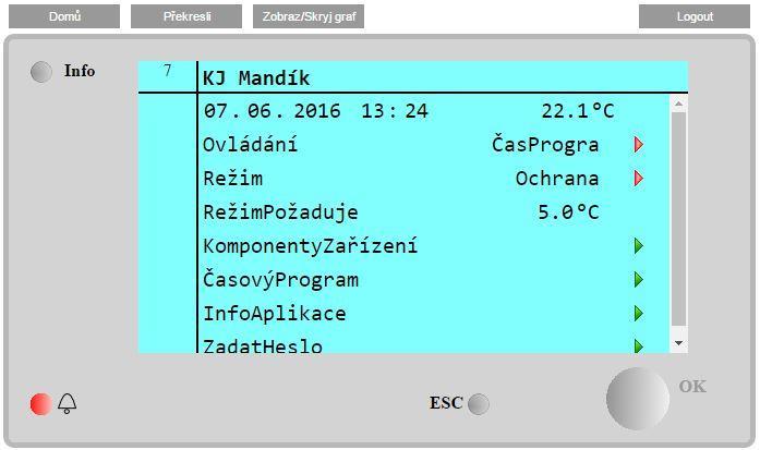 Obr. 5 Počítač může být připojen do regulátoru přímo ethernetovým kabelem, zapojeným mezi síťovou kartu PC a konektor regulátoru označený Ethernet.