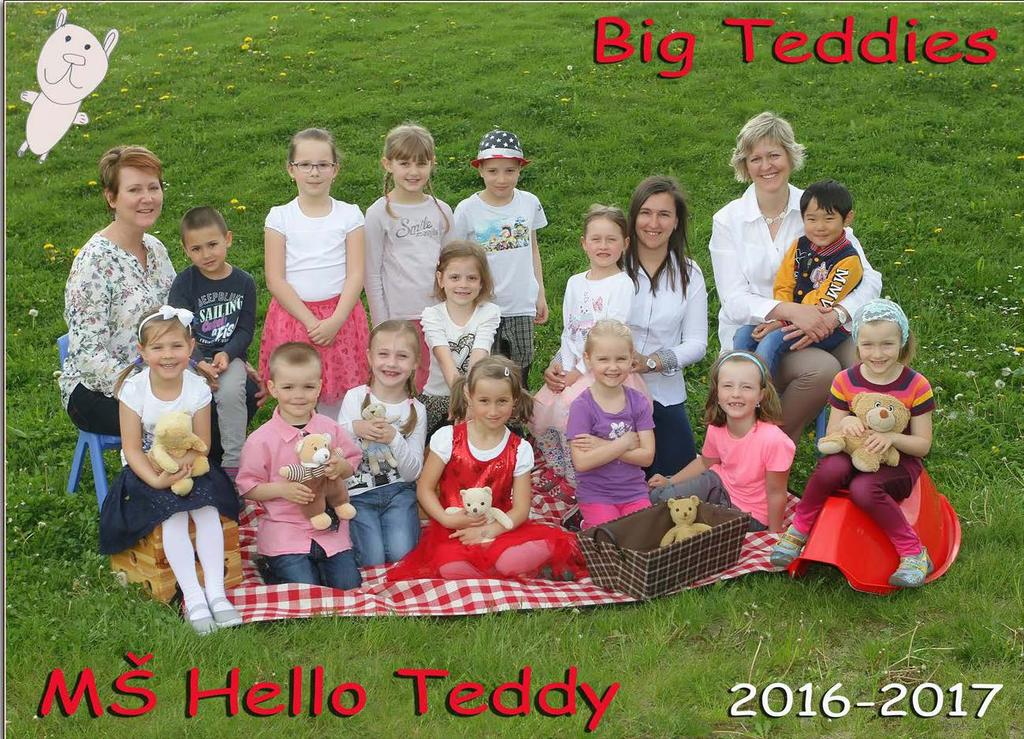 Děti mateřské školy Hello Teddy Anabelle Abdallah Tobiáš Dluhý Eva Fiket Daniel Franek Tobiáš Gwozdz Jakub Hoffmann Anna Hrazdílková Jaein Choi Nikola Janota Si Eun Jeon Linda Johnson Yebin Kim Ajun