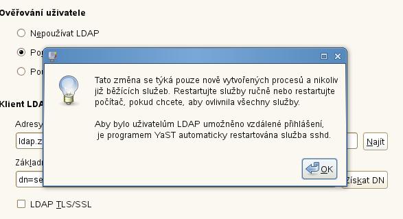 KONFIGURACE STANIC PRO UNIVERZITNÍ AUTENTIZACI Není ani jasné, zda se tento problém týká všech verzí SUSE Linuxů nebo pouze verze 11.2, instalované na místních stanicích, která je již poněkud starší.