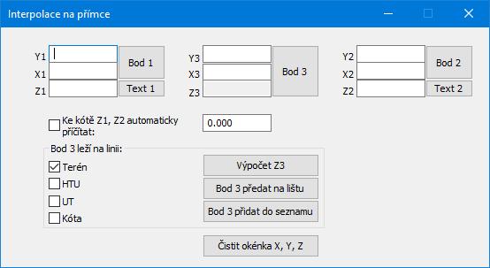 Kapitola 7 Práce s mapou opatřenou výškopisem, interpolace V předchozích kapitolách byl popsán postup odečtu ze situačních map provedených ve 2D a bez výškopisu.