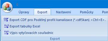 Kapitola 16 Ukládání a export dat Ukládání dat: Práce s datovými soubory programu Situace *.sit7 se řídí běžnými pravidly pro práci s dokumenty.