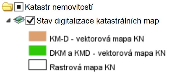 digitalizace KN vektorové lze hledat parcely
