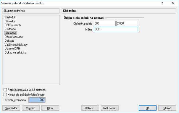 CIZÍ MĚNA NA ÚČETNÍCH OPERACÍCH - Možnost