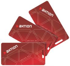 IDB-Aktion IDB-KEY IDB-CARD ISO s potiskem Plastové bílé karty typu ISO CARD