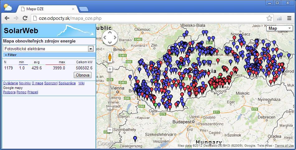 Mapa SPOROPS - celé Slovensko?