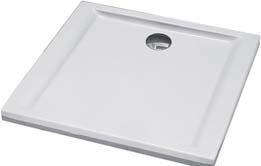 Sprchové vaničky akrylátové Čtvrtkruhová sprchová vanička PCIFIK hloubka: 3 cm, odtok: ø 90 mm 200 800 R450 Doplňky: Nohy k vaničce 80 x 80 cm XBN0780000 SN6 Čtvrtkruhová sprchová vanička PCIFIK