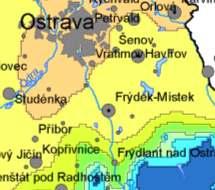 5 Zatížení sněhem na střechách 5.5 Tvarové součinitele µ i 5.5.3 Sedlové střechy - příklad Zadání: lokalita: Frýdek-Místek typ krajiny: normální tepelně izolovaná střecha sklony střechy: 45 a 30 Řešení: III.