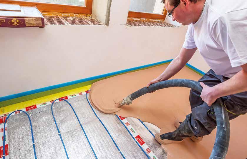 HLAVNÍ VYTÁPĚNÍ RD pro lité podlahy Podlahové vytápění pro podlahovou konstrukci zhotovenou mokrým procesem (anhydritový / cementový potěr) dvoužilové topné kabely až doživotní záruka programovatelné
