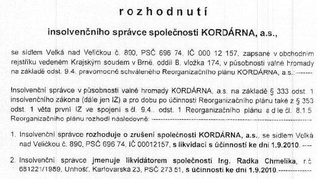 Velikostní omezení u reorganizace Je není ze sociálních důvodů, je důležité, je potřeba ho vymezit přesněji, projeví se