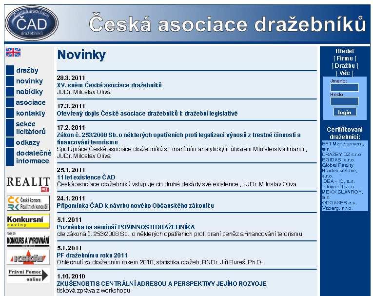 Další informace stránky asociací a komor Další informace stránky asociací a komor Další informace stránky asociací a komor Další informace stránky