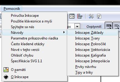 Návody pre Inkscape Otázky (Inkscape: Základy všetko si skúšajte priamo v súbore tutorial-basic.sk.svg): 1.