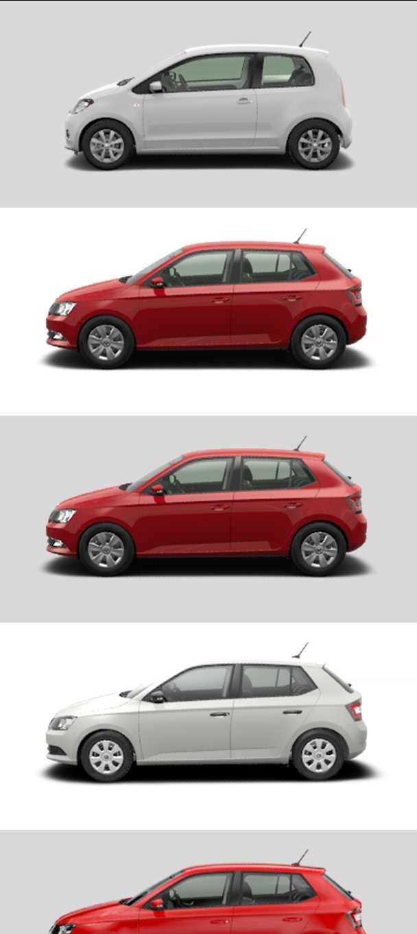 Ilustrativní obrázek Model vozidla a mimořádná výbava Ceníková cena Cenové zvýhodnění až Cena po cenovém zvýhodnění Citigo Tumf 1,0 MPI 44 kw paket Trumf (mlhovky, el.