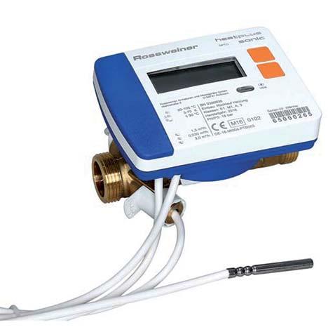 Kompaktní ultrazvukový měřič tepla Heatplus Sonic 10 IrDA- rozhraní pro čtení a parametrizaci měřiče tepla Nezávisle na síti dodávané s 10-ti letou Lithiovou baterií.