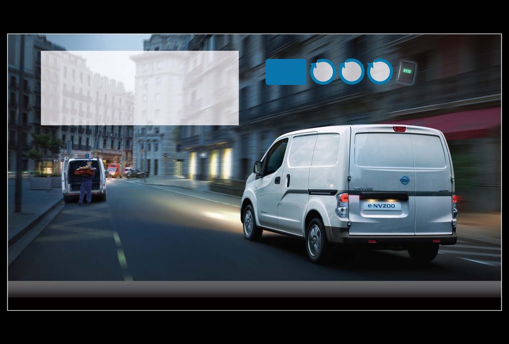 PRACUJTE SE 100% ELEKTRICKÝM VÝKONEM. Než vyrazíte, zkontrolujte, že máte plně dobito. Tak získáte dojezd až 170 km* (NEDC) na všechny vaše vykládky, vyzvednutí, schůzky a dodávky.