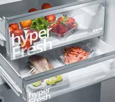 Čerstvý, čerstvější, nejčerstvější: hyperfresh Systém hyperfresh udržuje vaše potraviny čerstvé tak dlouho, jak potřebujete, a dokonce ještě déle.