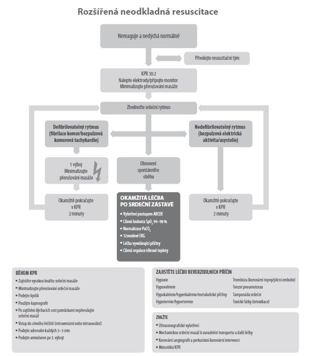 Příloha 8 Guidelines 2015 pro rozšířenou neodkladnou pomoc Zdroj: Urgentní