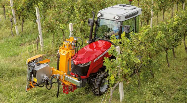 08 www.masseyferguson.com V Verze pro vinohrady Při práci s hodnotnými plodinami potřebujete traktor, který je kompaktní a přesto výkonný.