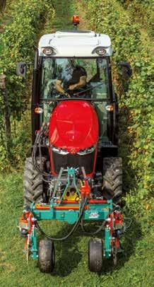 OD MASSEY FERGUSON Klíčové charakteristiky: Poněkud širší podvozek s šířkou mezi přírubami přední nápravy 990 mm a zadní nápravy 972 mm pro