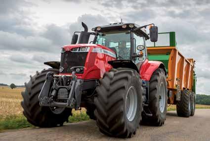 MF 7700 S Aktivní kontrola při přepravě (ATC) ve standardní verzi 31 OD MASSEY FERGUSON Hlavní charakteristiky Ventily vnějšího okruhu: Ve standardní verzi jsou