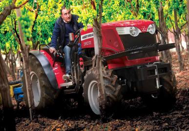 tires (montované u výrobce) Dokonalý traktor pro práci pod nízkými stromy, ve sklenících,