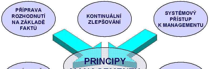 Zásady managementu jakosti Zásada 1 Organizace zaměřená na zákazníka Zásada 2