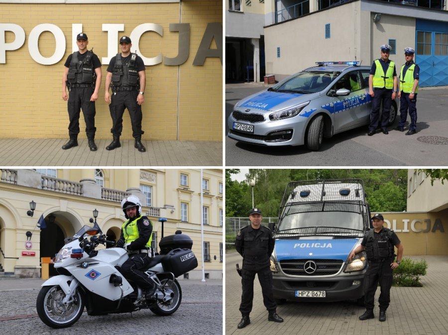 Policejní služební automobily jsou stříbrno-modré nebo tmavě modré