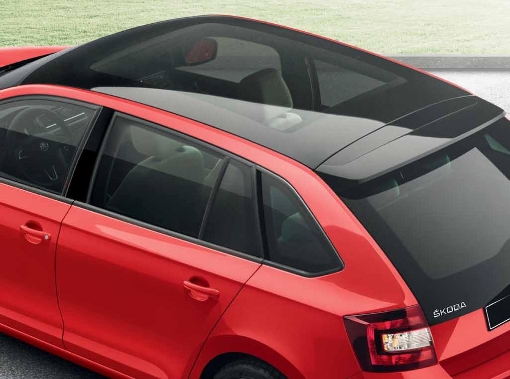 Jedinečný charakter vozidla Rapid Spaceback dotvárajú výrazné a funkčné dizajnérske prvky.