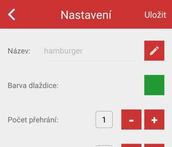 Vlastnosti a zadání dlaždice: Vlastnosti dlaždice aktivujeme dlouhým podržením dlaždice. Toto okno také vyvoláme, zadáváme-li novou dlaždici.