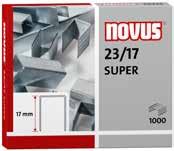 NOVUS 23/15 SUPER Sešívací spony pro blokové sešívačky, výška spon 15 mm, vyrobeny z vysoce pevného ocelového drátu Až na 120