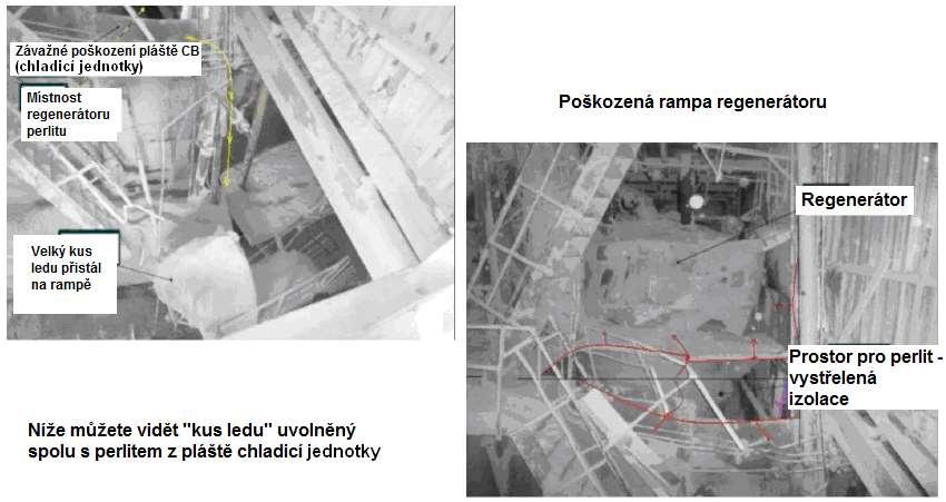 Odstraňování námrazy z ASU uvolnění perlitu