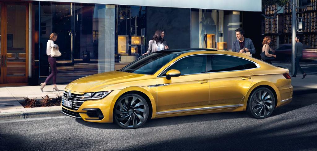 Design, který vezme dech. Aerodynamická silueta vozu Arteon zaujme nejenom při prvním pohledu.