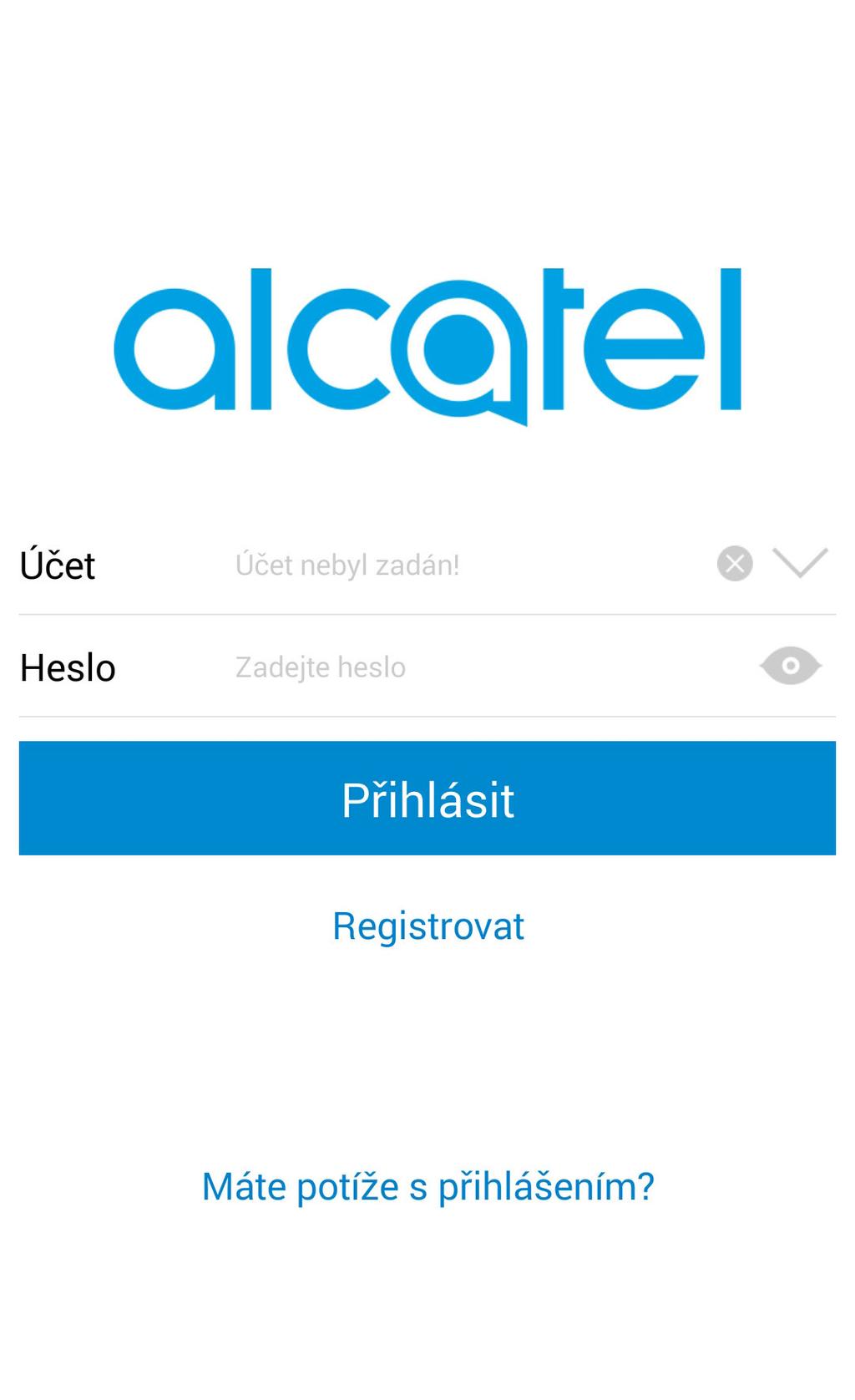 a spusťte. App Store Google Play Vytvoření účtu 1.