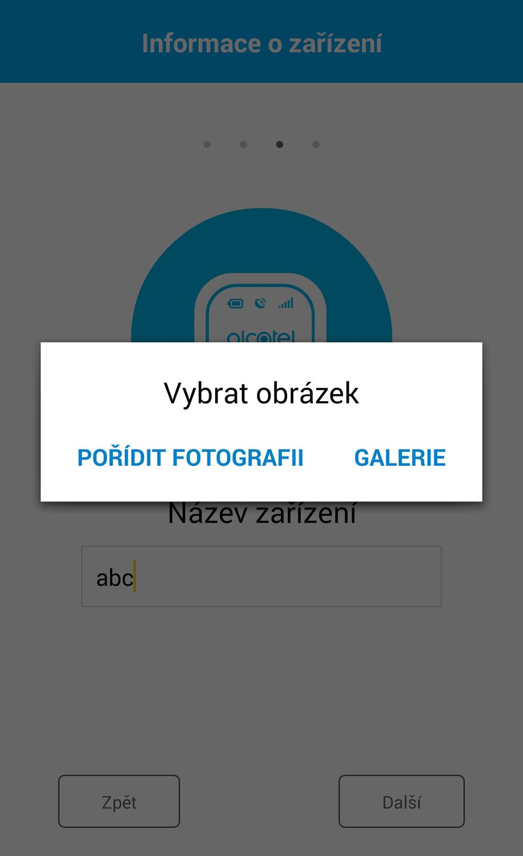 5. Zadejte název trackeru. 6. Vyberte pro tracker profilový obrázek.