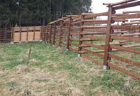 290 cm, šíře 12 cm 164 980 Plotové ráhno půlkulaté dl.