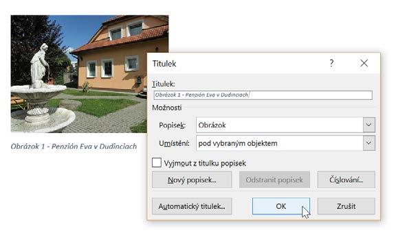 Kapitola 1 Microsoft Word Místo v tomto dokumentu obsahuje seznam všech částí dokumentu, takže se můžete odkazovat na kteroukoliv z nich, případně na první/poslední nebo následující/předchozí.