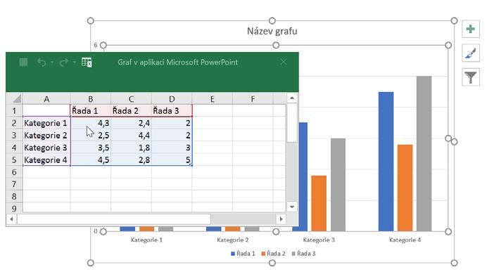 Kapitola 1 Microsoft Word Obrázek 1.70: Úprava zdrojových dat grafu Manipulace s grafem Po označení grafu máte k dispozici dvě další karty: Návrh a Formát.